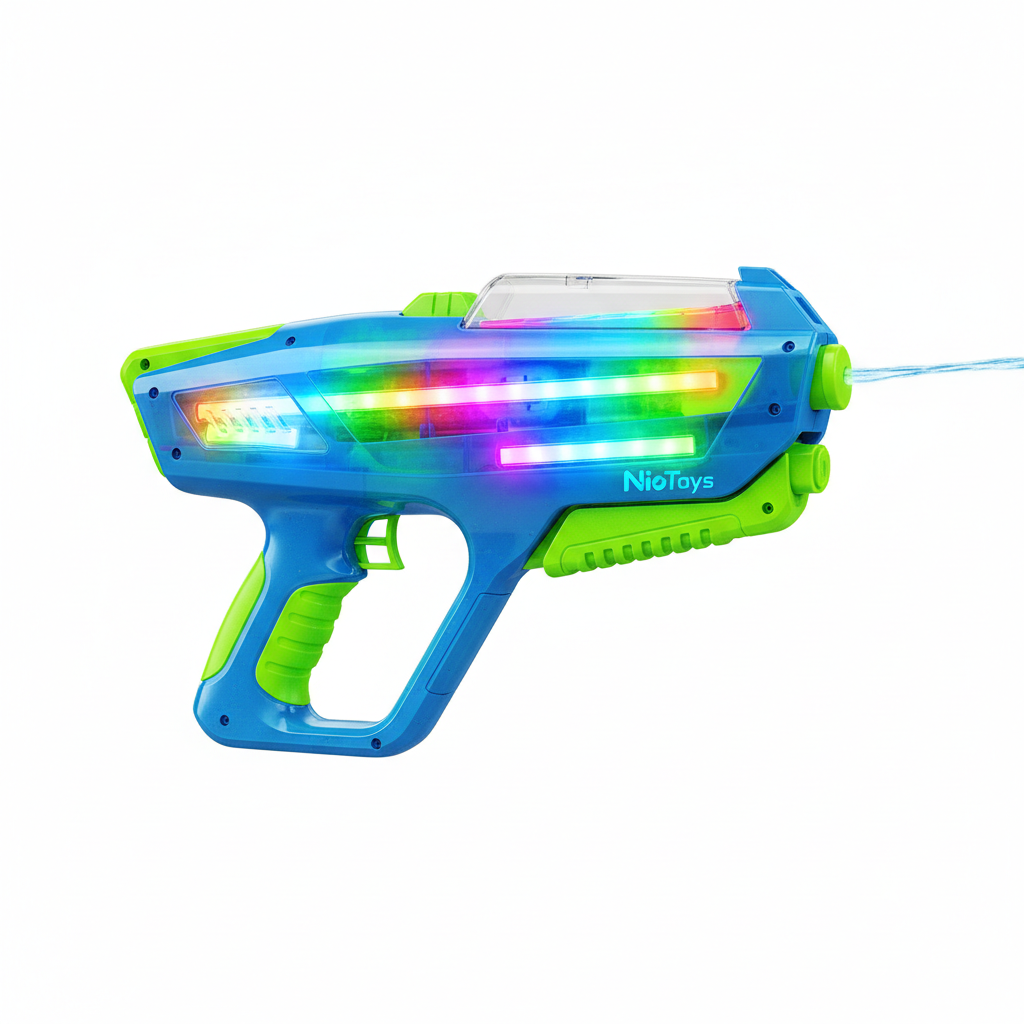 Pistolet à eau électrique avec lumières LED