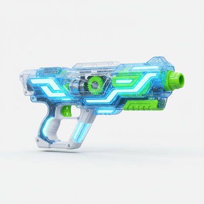 Pistolet à eau électrique avec lumières LED